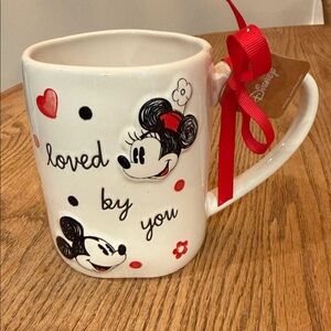 Disney Rae Dunn Mickey and Minnie LOVED BY YOU mug
